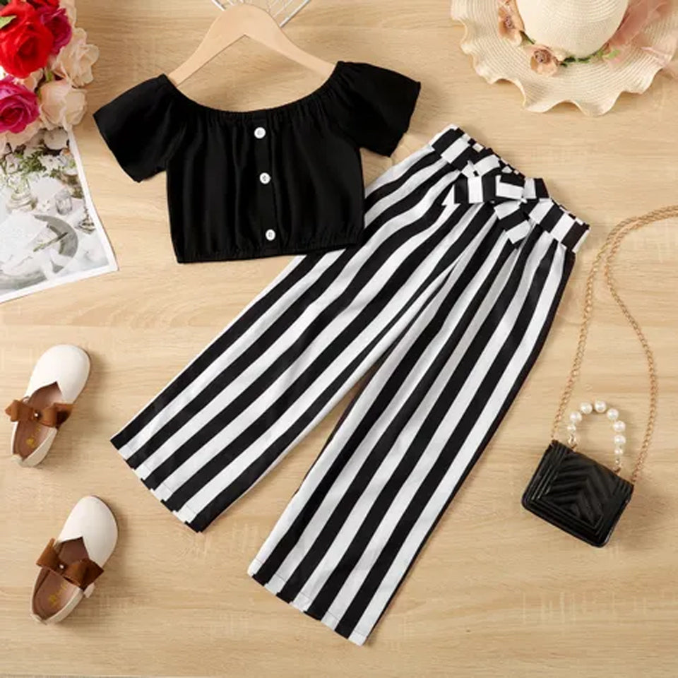 Girls on sale striped pants