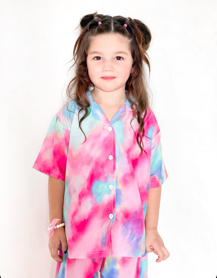 Baby/boy summer tie dye style short and shirt - #SS500