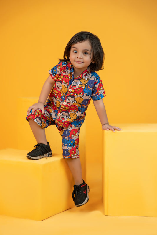 Baby/boy summer new style cartoon printed shirt and short - #SH-732