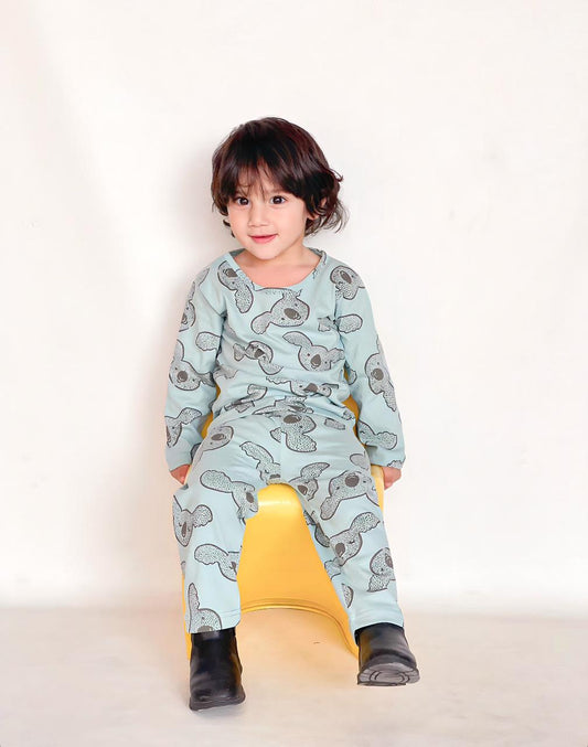 Baby/boy bear printed kids wear - #3001