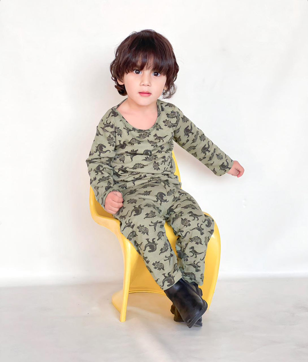 Baby/boy dino style printed kids wear - #3006