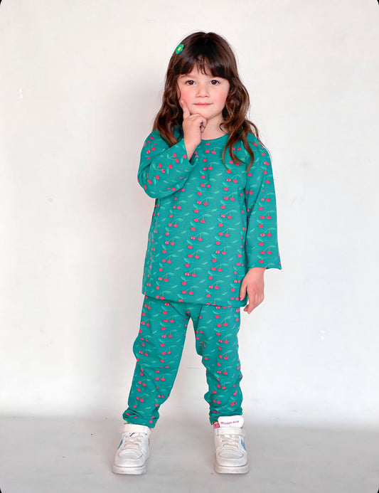 Baby/boy cherry printed style kids wear - #3002