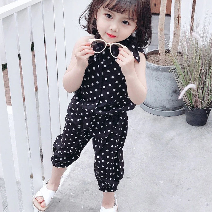 Baby girl polka dot kids dress